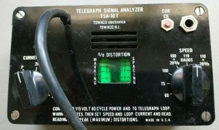 Vintage Telegraph Signal Analyzer Portable Electronic Antique Steampunk