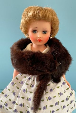 Vintage Doll Clothes: Mink Fur Stole Little Miss Revlon Toni Coty Girl Cissette