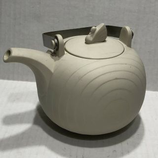 Vintage Hornsea Pottery Concept Pattern Tea Pot Swan Lake Mcm