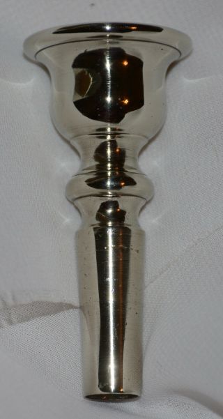 Vintage Alto Horn Mellophone Trumpet Shank Mouthpiece Nickel Silver.  740 Wide