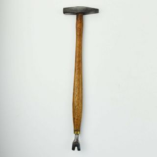 5 Oz.  Tack Hammer With Claw In Handle Vintage