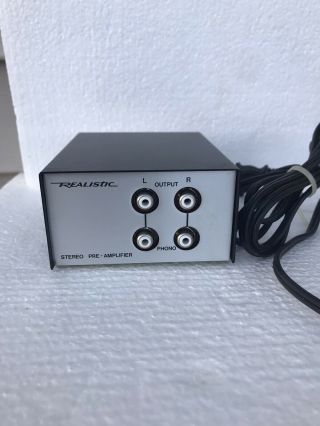Vtg Realistic Stereo Pre - Amplifier “phono” Model 42 - 2101a