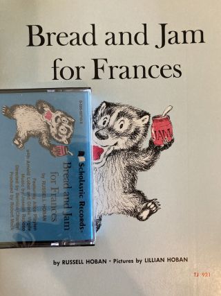 Vintage 1964 Bread And Jam For Frances Russell Hoban Paperback & Cassette