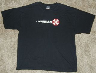 Vintage Resident Evil Umbrella Corporation 2005 T - Shirt Capcom Zombies Xxl