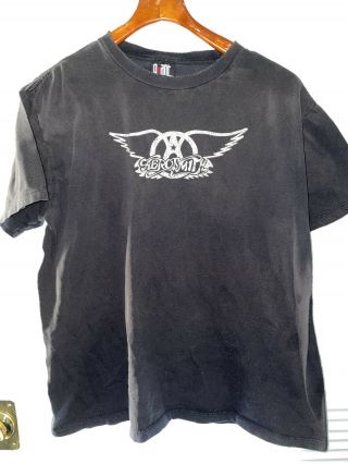 Vintage Aerosmith Shirt Mens Xl Band Concert Tour Giant Made In Usa Measure