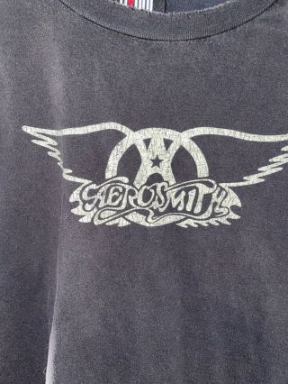 Vintage Aerosmith Shirt Mens XL Band Concert Tour Giant Made In USA Measure 2