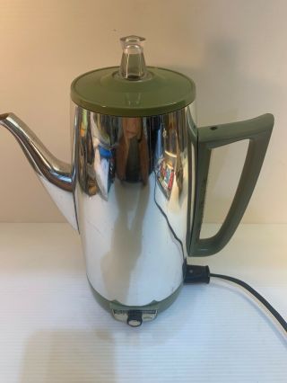 Vintage Ge General Electric Percolator Coffee Maker 9 Cup Immersible A8p15