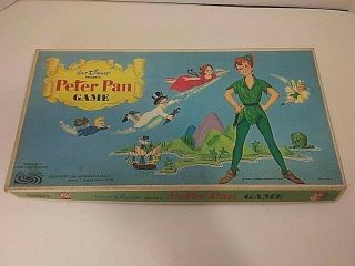 Vintage 1969 Parker Brothers Inc. ,  Walt Disney,  Peter Pan Board Game,  Complete