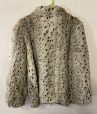Vintage Faux Fur Coat Jacket Made in England Old Vintage 2