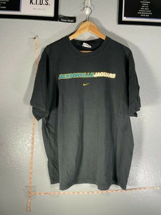1990s Vintage Nike Jacksonville Jaguars Nfl Football Black Shirt Vtg Xl Tee