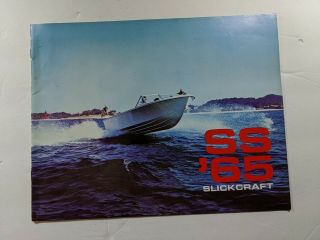 Vintage 1965 Slickcraft Ss Boat Brochure Ss140 Ss150,  Ss160,  Ss170,  Ss175 Ss195