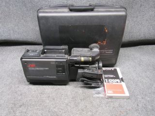 Vintage Panasonic Ag - 180 Pro Line Af Piezo Vhs Reporter Camcorder With Case