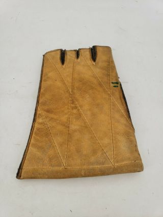 Vtg 10 - X Americas Finest Sporting Clothing Leather Shooting Gloves Size Medium