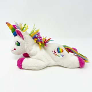 Vtg Lisa Frank Beans Buddies Beanie Plush Markie Unicorn Stuffed Animal Rainbow