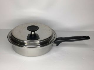 Vintage EKCO Tri - Clad SS T304 Royal Prestige Saucepan Pot with Lid & Insert 2