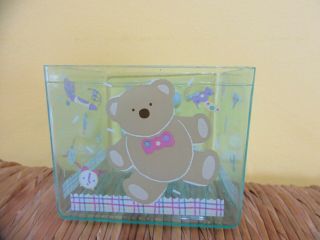 Vintage Sanrio Tweedle Dee Dee Teddy Bear Plastic Trinket Box No Cover 1990