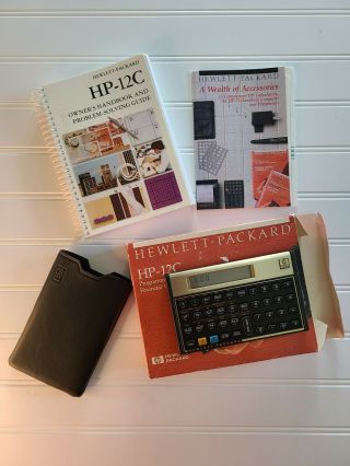 Vtg Hewlett Packard Hp 12c Platinum Financial Business Calculator 1987