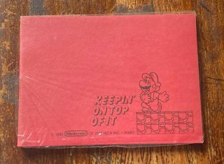 Vtg 1989 Mario Bros.  Nintendo Applause Three Cheers Memo Notepad Rare 80s