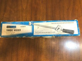 Vtg Sears Craftsman Torque Wrench 944642 1/2 " Drive,  0 - 150 Lb,  0 - 200 N - M